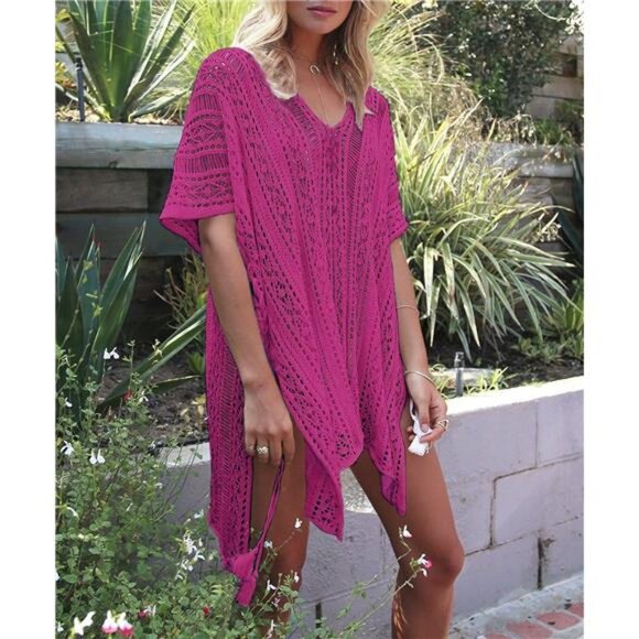 Women's Summer Swimsuit Bikini 2023 Beach Swimwear Crochet Cover up - Picture 3 of 4